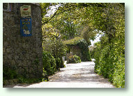 Lane past Tregalast Barton